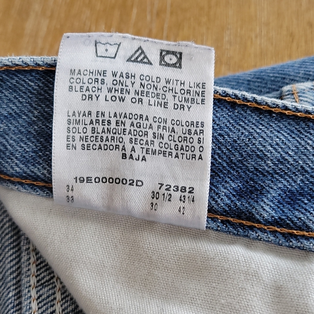 VINTAGE RUSTLER RIGID  DENIM JEANS - Picture 8 of 9